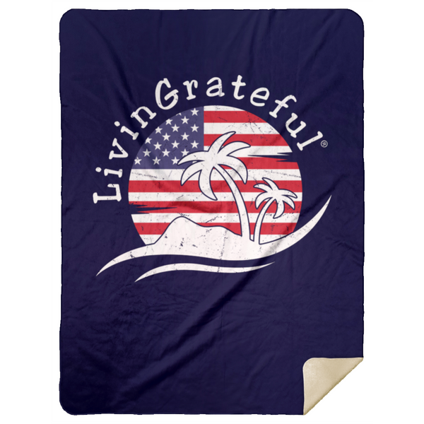 Crazy Soft Blanket - 'Merica Sherpa - Premium Cozy Throw
