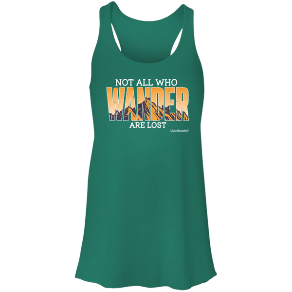 Wander Flowy Racerback Tank – Lightweight Top – Activewear