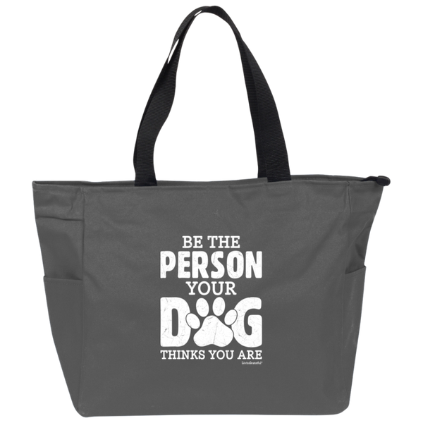 Zip It Good Tote - Pup Swag Bag - Dog Lover Canvas Tote