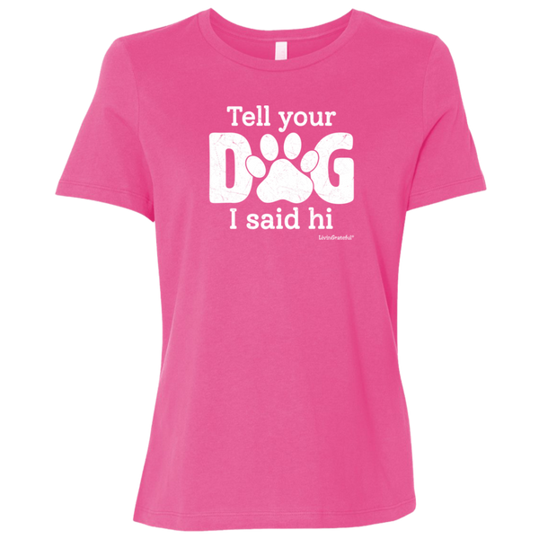 Womens crewneck tee – Dog lover style – Comfortable fit