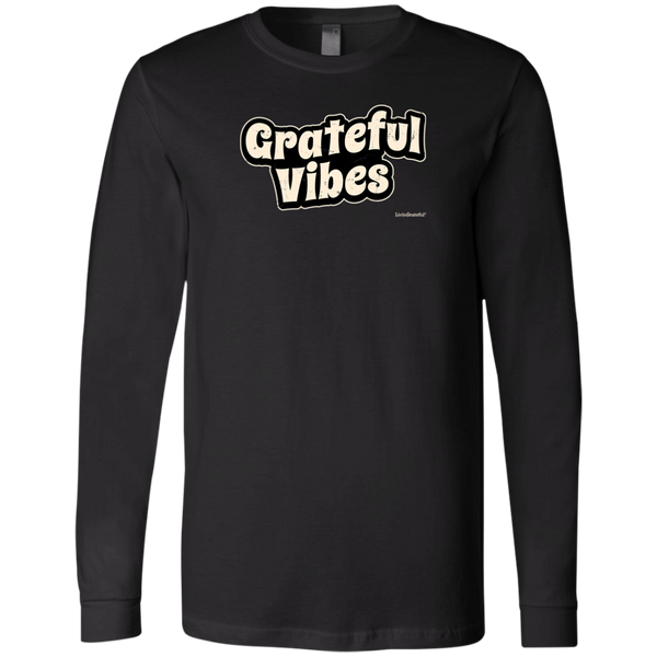 Men's Long Sleeve Shirt - Grateful Vibes T-Shirt - Original Men's Tee
