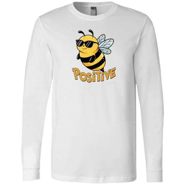 Men's Long Sleeve Shirt - Bee Positive T-Shirt - Original Men's Tee