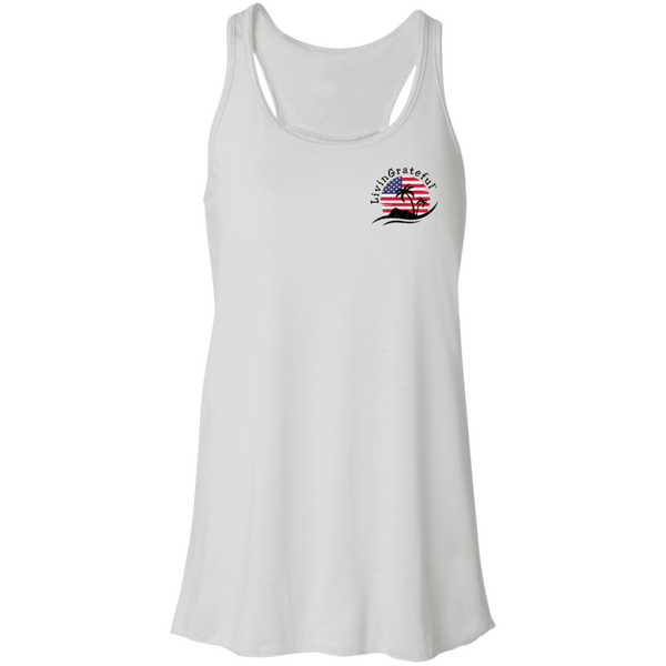 ‘Merica Flowy Tank – Patriotic Racerback – Casual Activewear