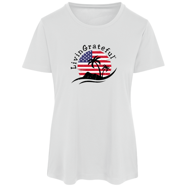 Womens 'Merica Performance Tee - Patriotic - Activewear Top