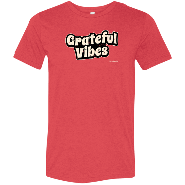 Mens Grateful T-Shirt - Positive Vibes Tee - Motivational Shirt