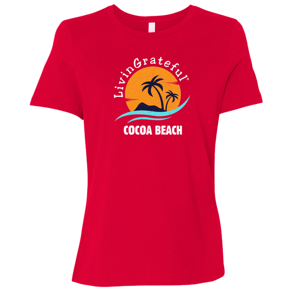 Womens LG Tee - Cocoa Beach Shirt - Original Casual T-Shirt