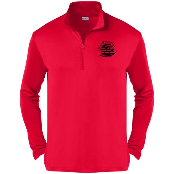 Mens Patriotic Pullover - American Flag Quarter Zip