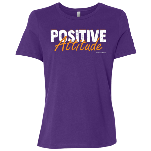 Womens Positive Attitude Tee - Original T-Shirt - Motivational Tee