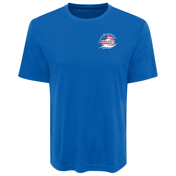 USA workout shirt - Patriotic performance tee - American flag