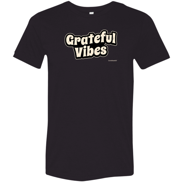 Mens Grateful T-Shirt - Positive Vibes Tee - Motivational Shirt