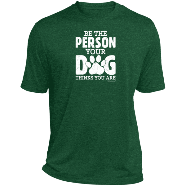 Mens relaxed fit tee – Be That Person – Heather fabric