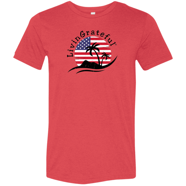 Mens 'Merica T-Shirt - Patriotic Tee - USA Flag Shirt