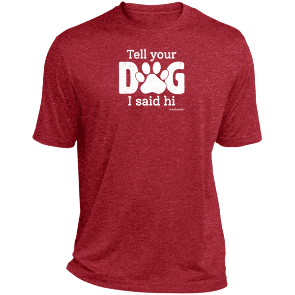 Mens relaxed fit tee – Dog lover style – Heather comfort