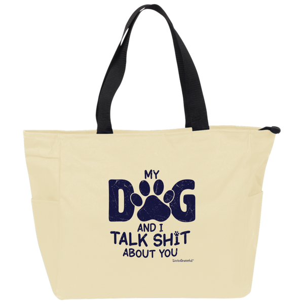 Zip It Good Tote - Pup Swag Bag - Fun Dog Lover Tote