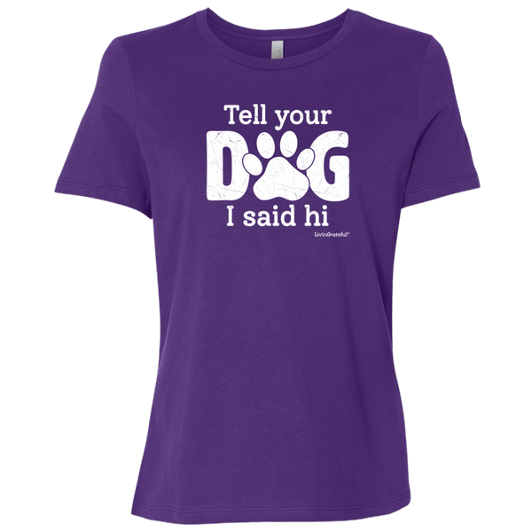 Womens crewneck tee – Dog lover style – Comfortable fit