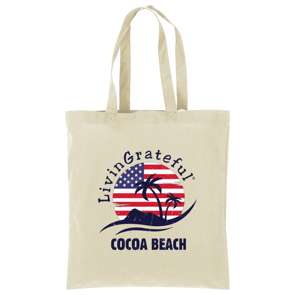Merica Tote Bag - Cocoa Beach Bag - Simple Canvas Tote