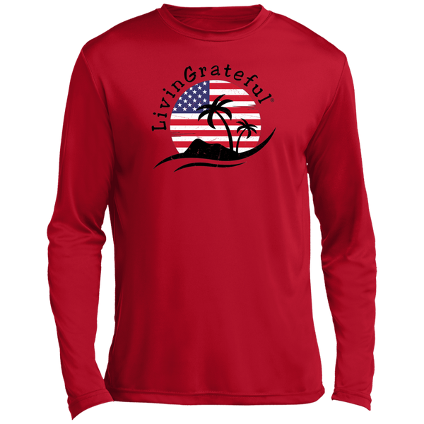 Men's LS Shirt - 'Merica T-Shirt - Performance Tee