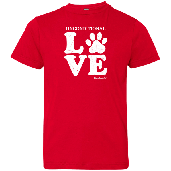 Youth crewneck tee – Unconditional love – Everyday comfort