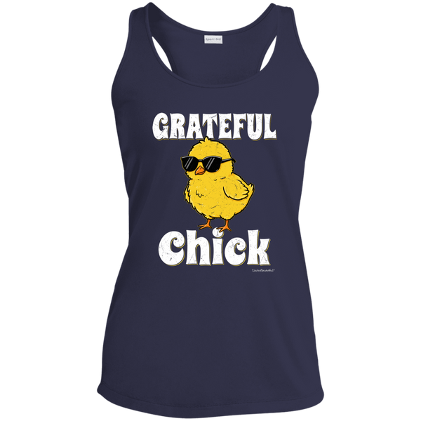 Grateful Chick Tank - Racerback Activewear - Workout Top