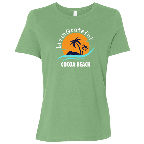 Womens LG Tee - Cocoa Beach Shirt - Original Casual T-Shirt