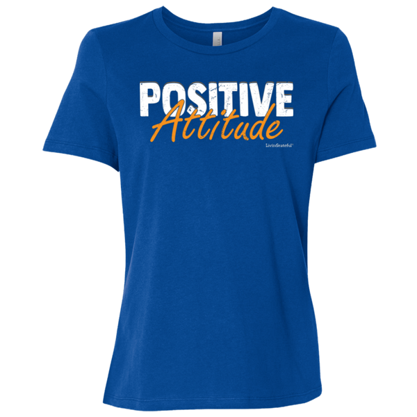 Womens Positive Attitude Tee - Original T-Shirt - Motivational Tee