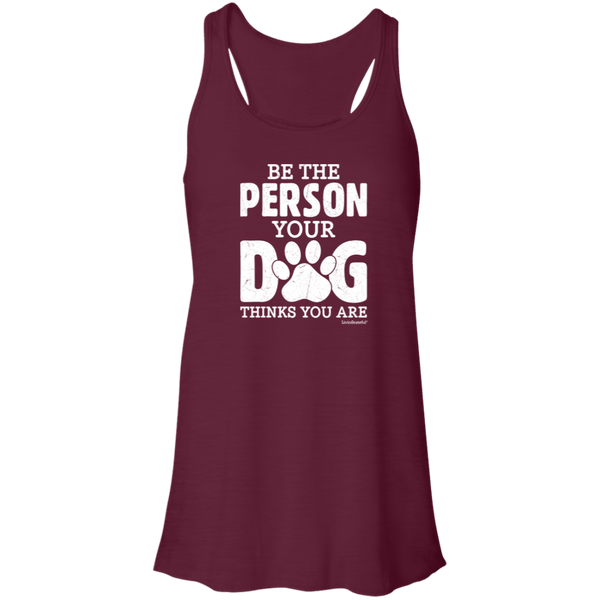 Womens racerback tank – Be that person – Light & breathable