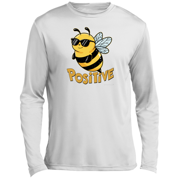 Men's LS Shirt - Bee Positive T-Shirt - Performance Tee