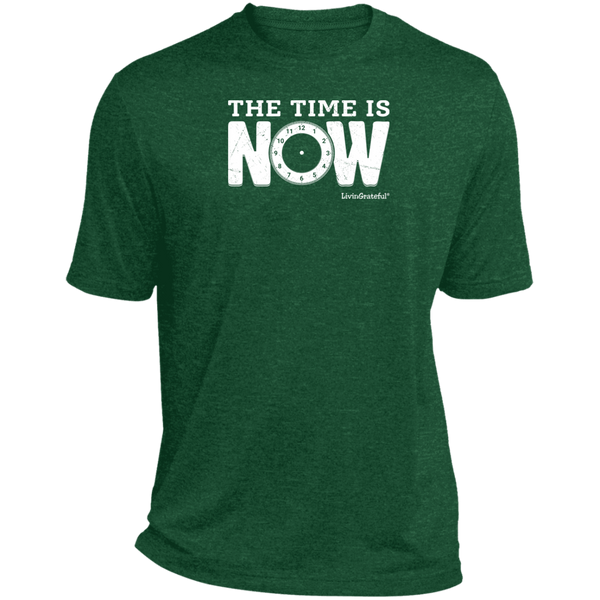 Mens NOW Tee - Heather Shirt - Relaxed Fit Casual T-Shirt