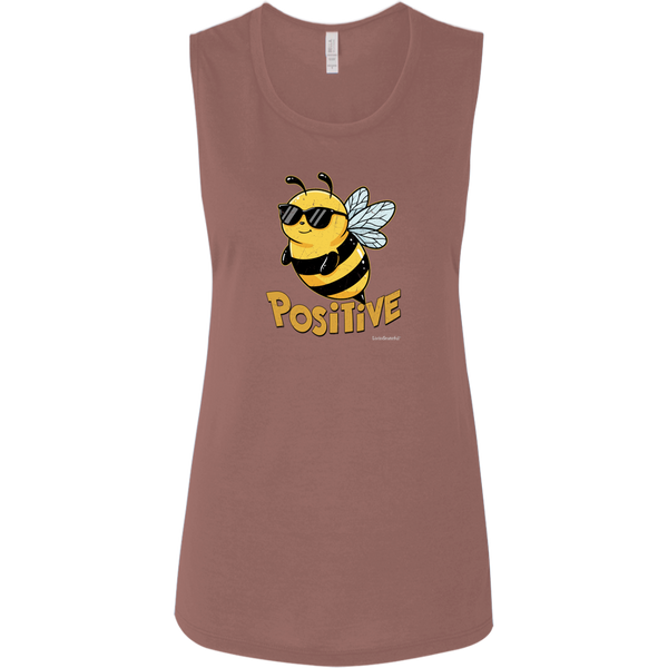 Bee Positive Tank - Super Soft Tank - Motivational Top