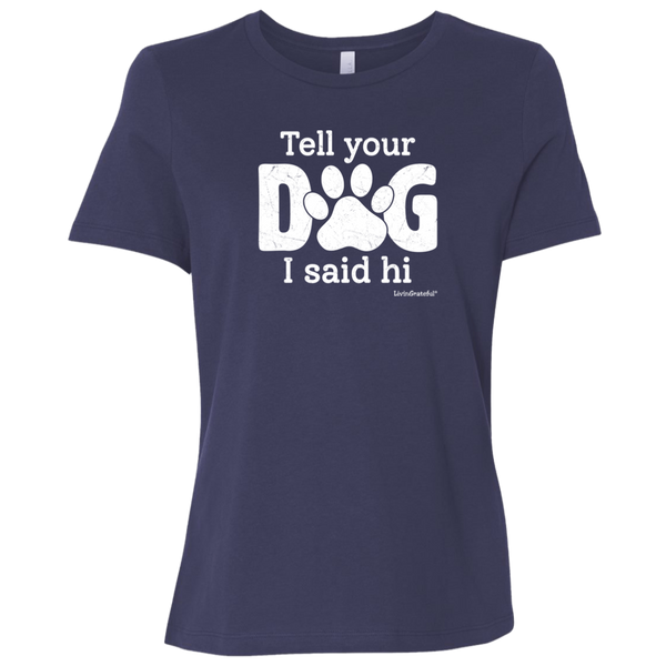 Womens crewneck tee – Dog lover style – Comfortable fit