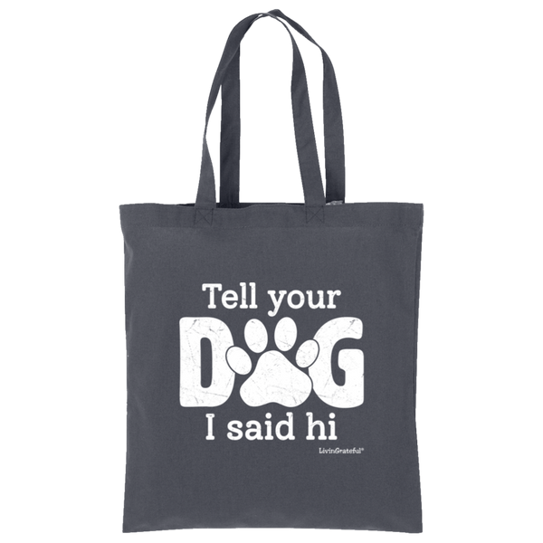 LG Tote Bag - Simple Pup Swag - Canvas Dog Lover Bag