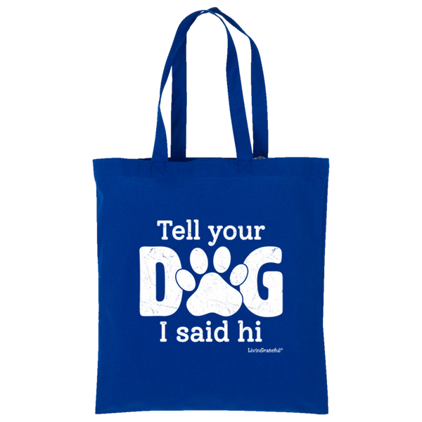 LG Tote Bag - Simple Pup Swag - Canvas Dog Lover Bag