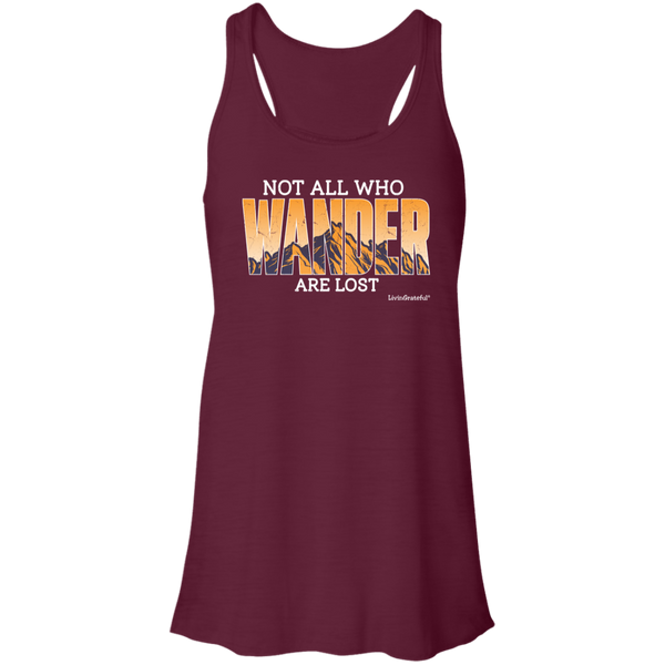 Wander Flowy Racerback Tank – Lightweight Top – Activewear
