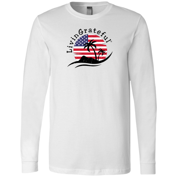 Men's Long Sleeve Shirt - 'Merica T-Shirt - Original Men's Tee