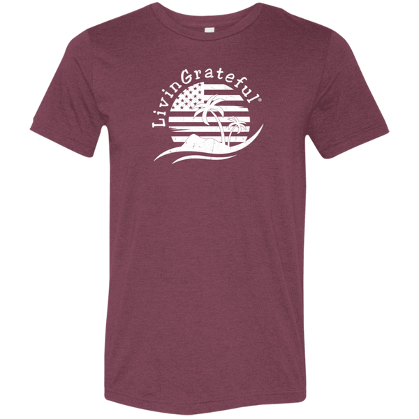 Mens Patriotic T-Shirt - American Flag Tee - USA Casual Shirt