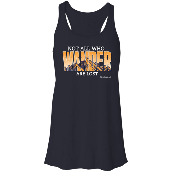 Wander Flowy Racerback Tank – Lightweight Top – Activewear