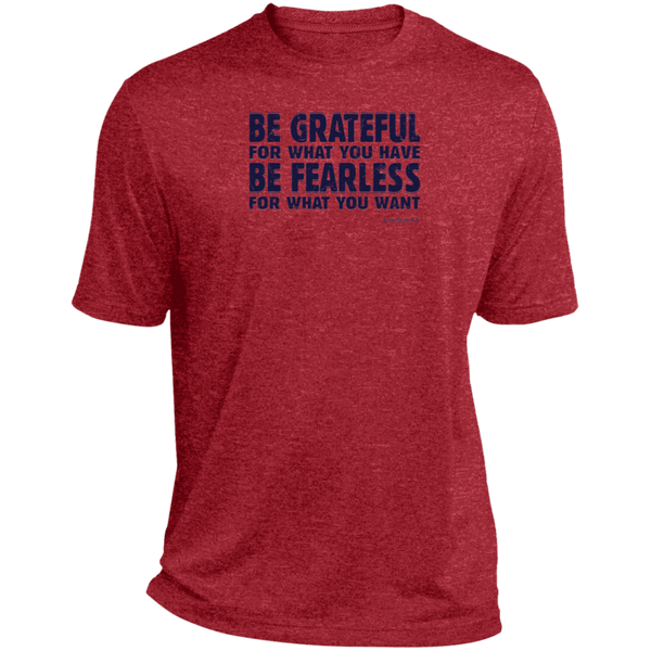 Mens fearless tee - Heather relaxed fit - Motivational shirt