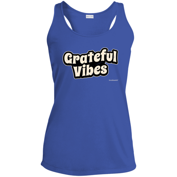 Grateful Vibes Tank - Racerback Activewear - Workout Top