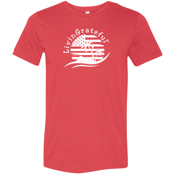 Mens Patriotic T-Shirt - American Flag Tee - USA Casual Shirt