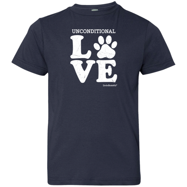 Youth crewneck tee – Unconditional love – Everyday comfort