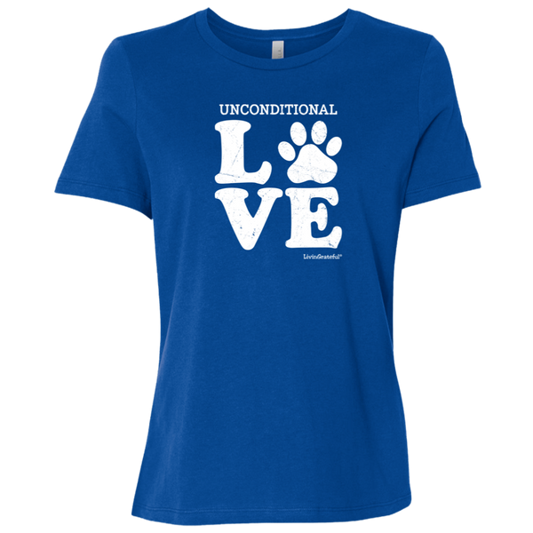 Womens crewneck tee – Unconditional love – Everyday comfort