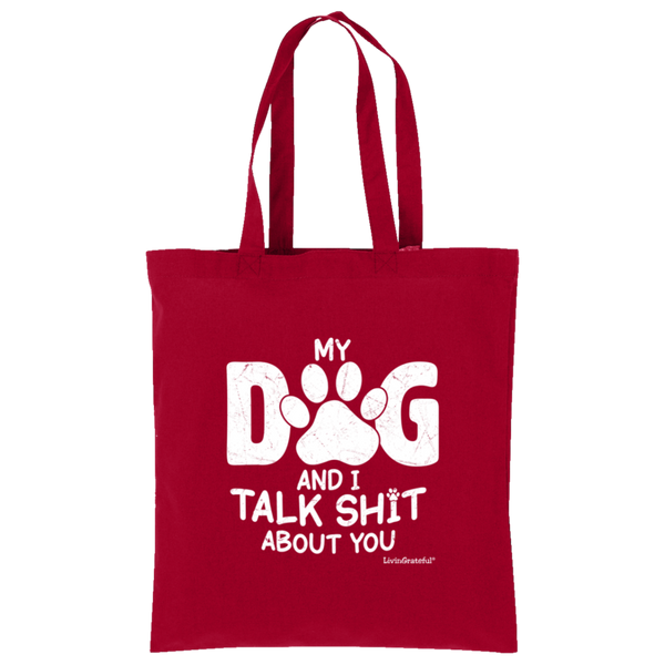 LG Tote Bag - Simple Pup Swag - Cute Dog Lover Tote