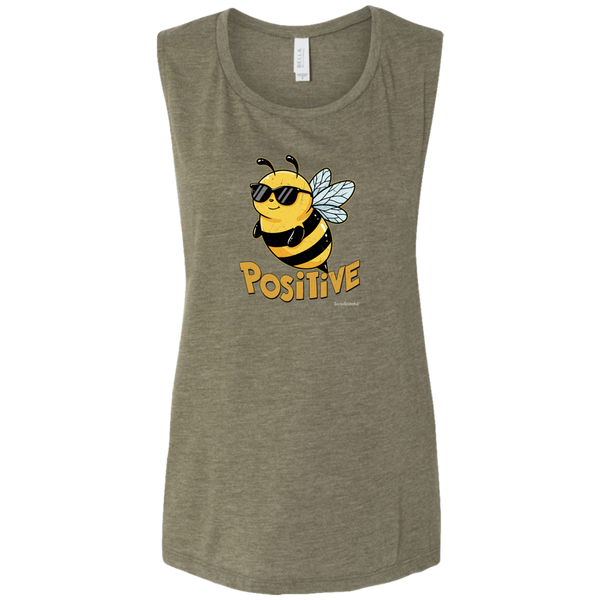Bee Positive Tank - Super Soft Tank - Motivational Top