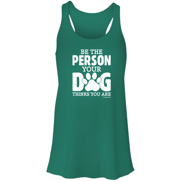 Womens racerback tank – Be that person – Light & breathable
