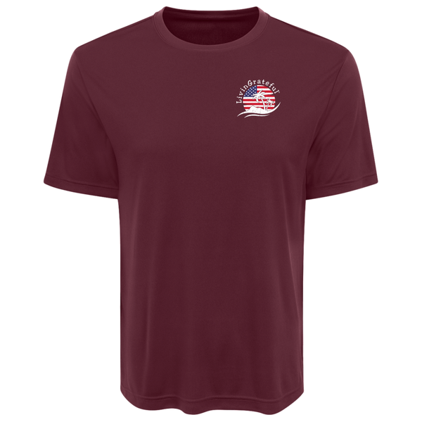 USA workout shirt - Patriotic performance tee - American flag