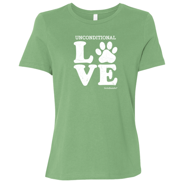 Womens crewneck tee – Unconditional love – Everyday comfort