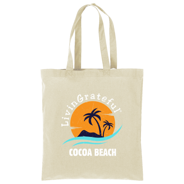 LG Tote Bag - Cocoa Beach Tote - Simple Canvas Beach Bag