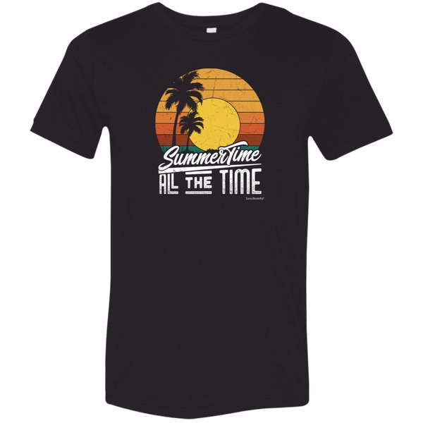 Mens Summer T-Shirt - Summertime Tee - Casual Beach Shirt
