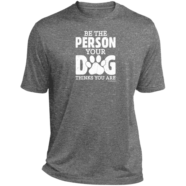 Mens relaxed fit tee – Be That Person – Heather fabric