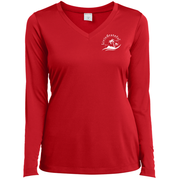 Womens LS V-Neck T – Performance Shirt – Long Sleeve Top